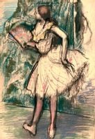 Dancer with a Fan , Edgar Degas - plakat 29,7x42 cm