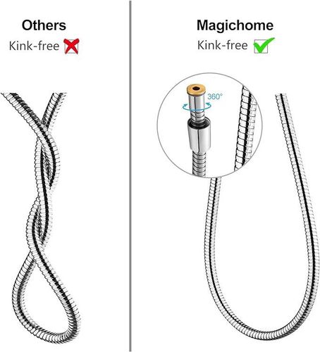 Chromowany wąż prysznicowy 1,6m obrotowy przegub na Arena.pl