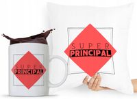 Zestaw Poduszka + Kubek Dla Dyrektora Prezent Z Nadrukiem Ze Zdjęciem