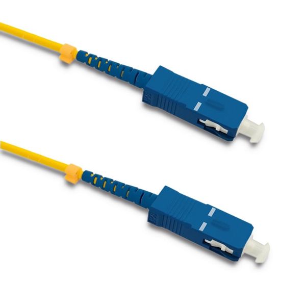 Qoltec Patchcord światłowodowy SC/UPC - SC/UPC | Singlemode | 9/125 | G652D| Simplex | 0.5m zdjęcie 1