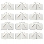 24x żelowe elektrody 5x5cm pin 2 mm TENS EMS SANIT