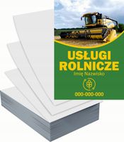 Ulotki A5 reklamowe firmowe 5000szt projekt w cenie USŁUGI ROLNICZE