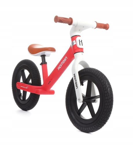 Rowerek biegowy Moderni-08 czerwony pompowane koła na Arena.pl