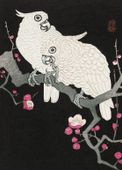 Plakat 13x18cm Two Cockatoo, Koson Japoński Vintage do Salonu