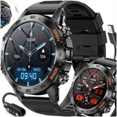 SMARTWATCH MĘSKI ZEGAREK ROZMOWY WODOODPORNY MENU PL 400 mAh + SZKŁO