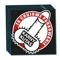 KARNE NAKLEJKI TRUDNOZRYWALNE ZA PARKOWANIE wlepki na samochód