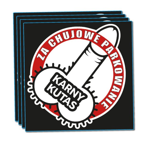 KARNE NAKLEJKI TRUDNOZRYWALNE ZA PARKOWANIE wlepki na samochód zdjęcie 1