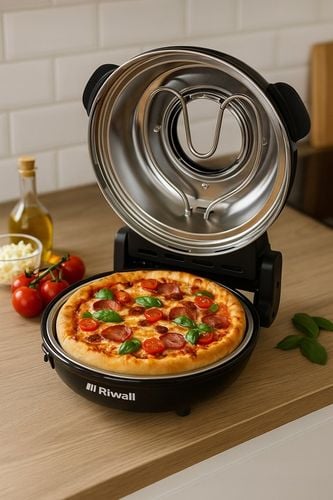 PIEC DO PIZZY MINI PIEKARNIK RIWALL RP-01 kamień 420°C 1200W 2 x na Arena.pl