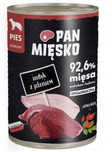 PAN MIĘSKO KARMA MOKRA DLA PSA MIX SMAKÓW 12X400G YORK MALTAŃCZYK BULDOG na Arena.pl