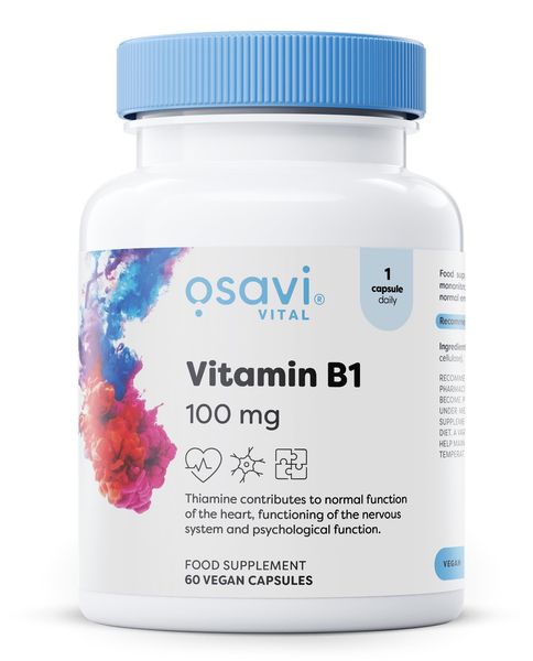 Osavi Vitamin B1, 100mg - 60 kaps. zdjęcie 1