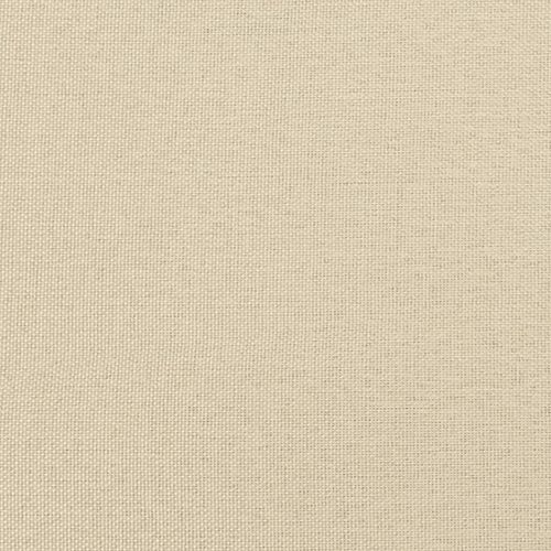 Łóżko kontynentalne z materacem, kremowe, tkanina, 140x200 cm na Arena.pl