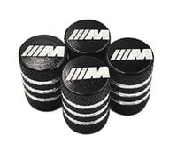 M-POWER nakrętki na wentyle ALUMINIOWE kapturki BMW wentylki 4szt. CZARNE