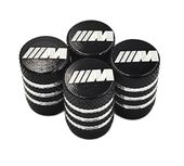 M-POWER nakrętki na wentyle ALUMINIOWE kapturki BMW wentylki 4szt. CZARNE