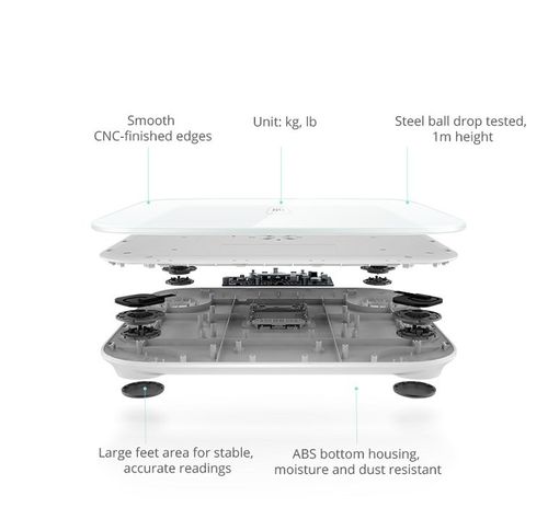 XIAOMI SMART SCALE INTELIGENTNA WAGA BLUETOOTH na Arena.pl