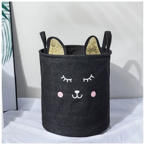 pojemnik na zabawki kosz, worek na pranie czarny kot or27 na Arena.pl
