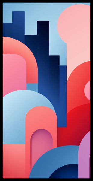 Plakat 50x100cm Miasto Kolorów zdjęcie 2