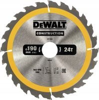 DeWALT tarcza piła do drewna 190mm 30mm 24z DT1944