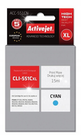 TUSZ ACTIVEJET CLI-551C CLI-551CXL DO CANON IP7250 MG5650 MG5550 IX6850