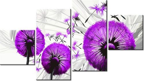 90CM 160 OBRAZ 4 ELEM DMUCHAWCE FIOLECIE ŚCIENNY na Arena.pl