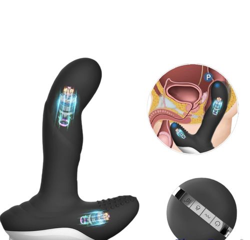 masażer prostaty silikonowy luxury play usb 7 trybów podgrzewany czarny na Arena.pl