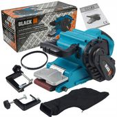 BLACK Taśmowa 2w1 Stolowa Do Drewna Metalu Taśmówka Czyszczarka 76X533