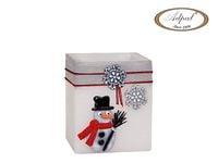 lampion na tea light snowman 115/100/100mm