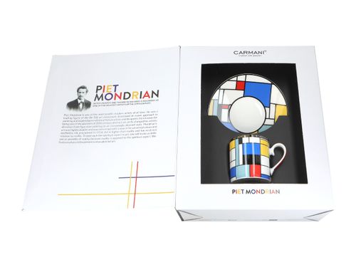 Kpl. Filiżanka ze spodkiem - P. Mondrian, Composition A (CARMANI) na Arena.pl