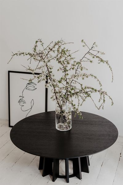 Stolik kawowy TAVLE czarny dąb zdjęcie 4