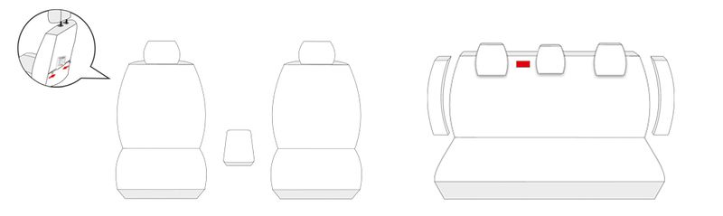 Skoda Octavia II Pokrowce dopasowane na fotele zdjęcie 6