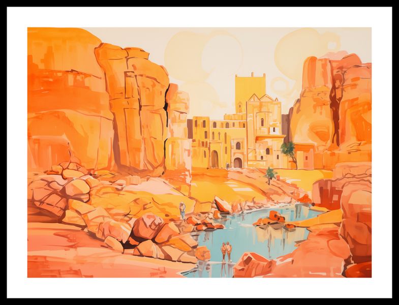 Plakat 55x40cm Ruiny pod Słońcem zdjęcie 3