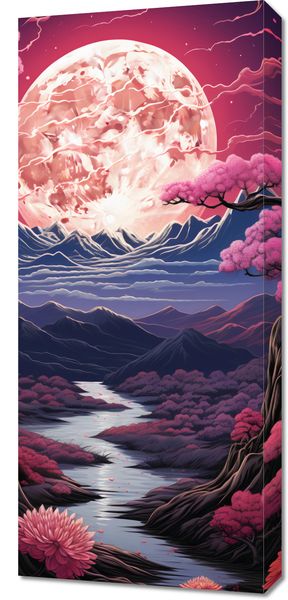 Obraz 40x90cm Różowa Kraina Marzeń zdjęcie 1