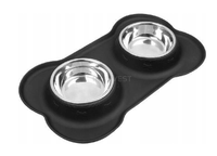 MISKA DLA PSA PSÓW PODWÓJNA METALOWA NIERDZEWNA