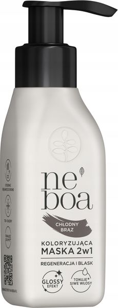 NEBOA MASKA KOLORYZUJĄCA 2W1 CHŁODNY BRĄZ 100 ML zdjęcie 1