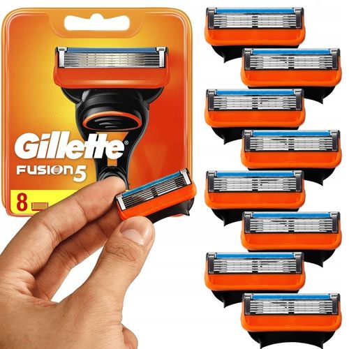 Wkłady do maszynki gillette fusion 5 ORYGINALNE ( 8 sztuk ) ZESTAW na Arena.pl