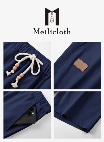 Spodenki Męskie Lniane Cargo Chino Bermudy Jasnogranatowe Letnie Rozmiar 38 na Arena.pl