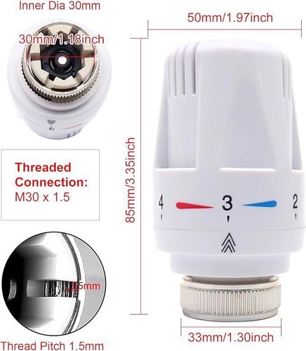 Głowica termostatyczna zawór regulacji temperatury na Arena.pl