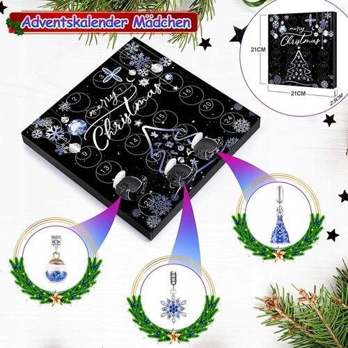 KALENDARZ ADWENTOWY CHARMS BIŻUTERIA DIY DO BRANSOLETEK PREZENT DLA DZIECI na Arena.pl