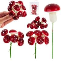 Muchomory Na Piku Sztuczne Grzyby Grzybki Ozdoby Jesienne Dekoracje