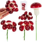 Muchomory Na Piku Sztuczne Grzyby Grzybki Ozdoby Jesienne Dekoracje