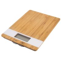 Waga Kuchenna Bambusowa Elektroniczna Płaska 5kg Precyzyjna LCD do Żywności