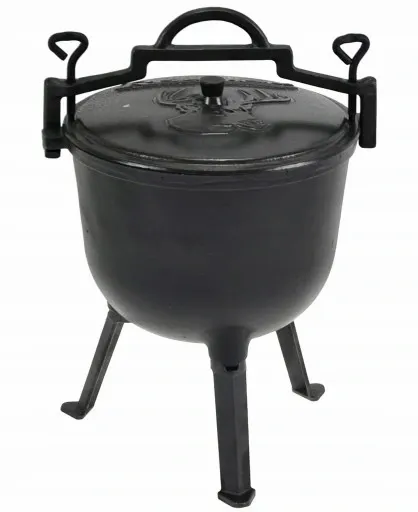 Kociołek Myśliwski 11 Lit. EMALIA Żeliwny GARNEK na OGNISKO Emaliowany zdjęcie 11