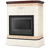 Piec kominek kaflowy z żeliwnym wkładem SICILIA by HIGHER