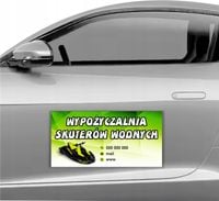 MAGNES NA SAMOCHÓD MATA MAGNETYCZNA REKLAMOWA 60X30 wypożyczalnia skuterów