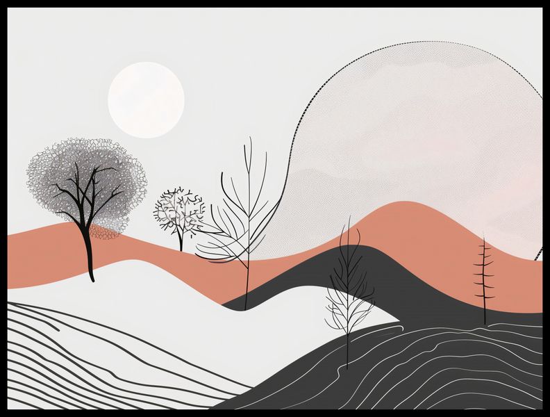 Plakat 80x60cm Półcień Widoku zdjęcie 2