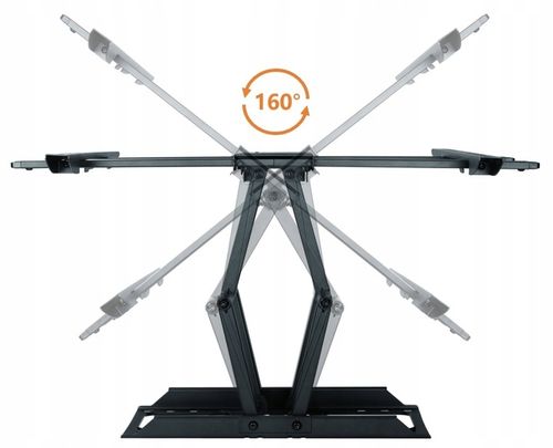 Solidny stalowy regulowany uchwyt ścienny do telewizora TV LCD EXTRA MOCNY na Arena.pl