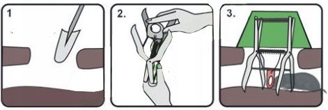 PUŁAPKA NA KRETY NORNICE SZCZURY KRETOŁAP CHWYTACZ ŁAPKA GILOTYNA na Arena.pl