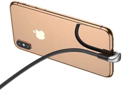 Kabel Baseus U-Shaped Game Cable USB - Lightning 1m 2.4A black na Arena.pl