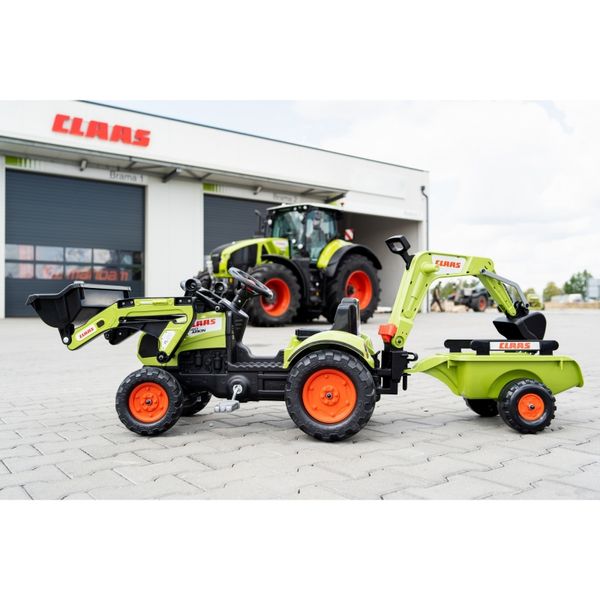 FALK Traktor z Przyczepą CLAAS Arion Backhoe ŁYŻKA + Ładowarka Od 2 Lat zdjęcie 5