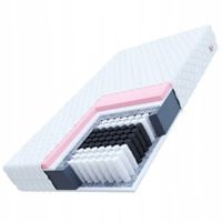 Materac WYSOKI sprężynowy kieszeniowy 200 x 200 x 25cm H2 MIĘKKI VISCO