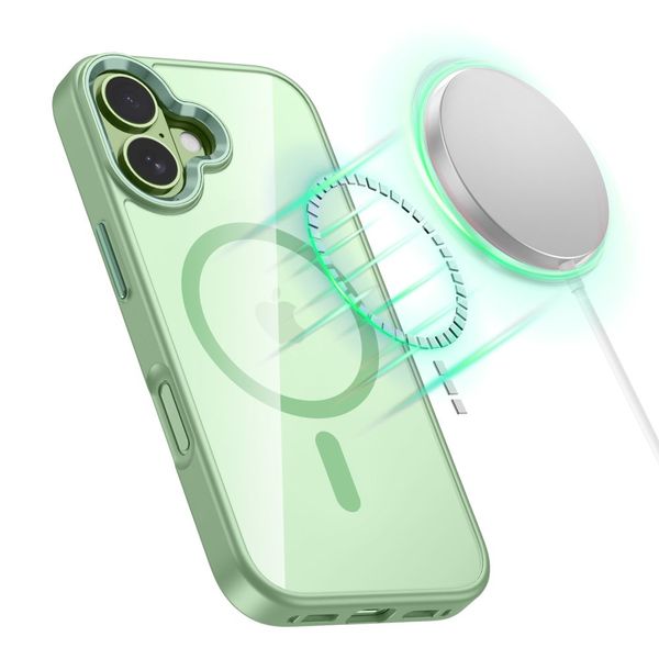 tech-protect magmat magsafe iphone 17 sage/clear zdjęcie 4